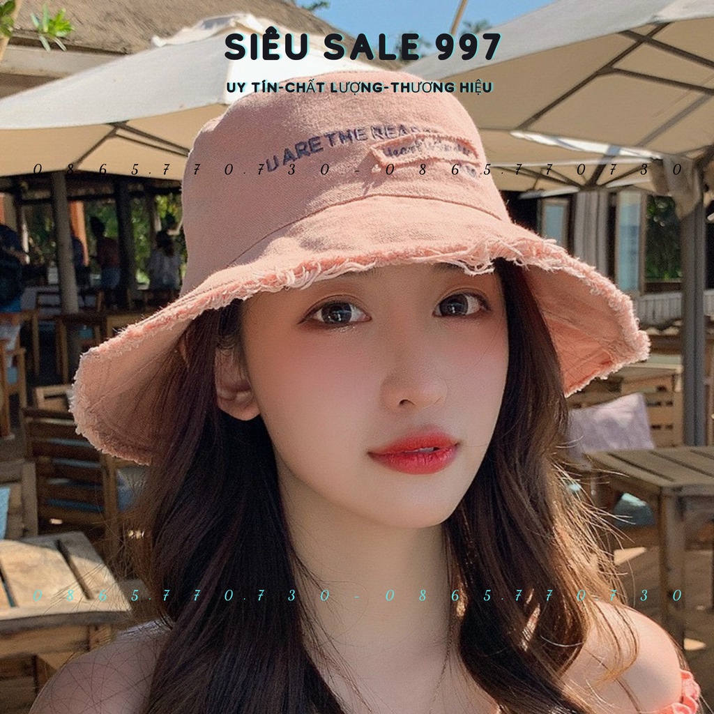 MŨ VÀNH QC VÁ CHỮ TUA NHẸ CÓ GỌNG DỄ ĐIỀU CHỈNH FORM ĐẸP