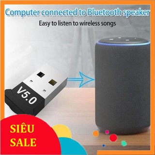 [V5.0] USB Bluetooth 5.0 cho PC -USB Bluetooth Máy tính kết nối 20m V5.0 (vinetshop9x)