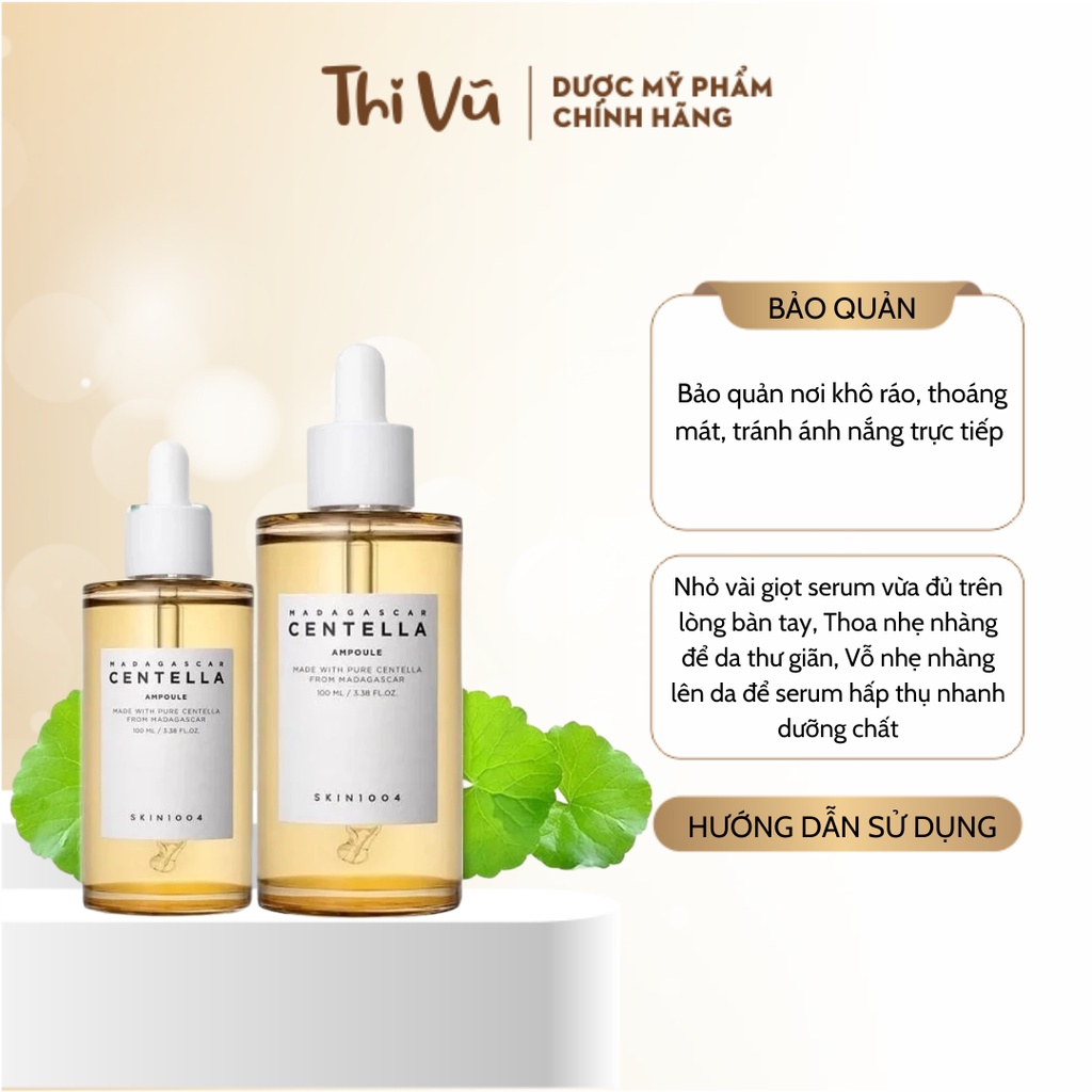 Tinh Chất Rau Má Skin1004 Madagascar Centella Asiatica 100 Ampoule 55ml và 100ml