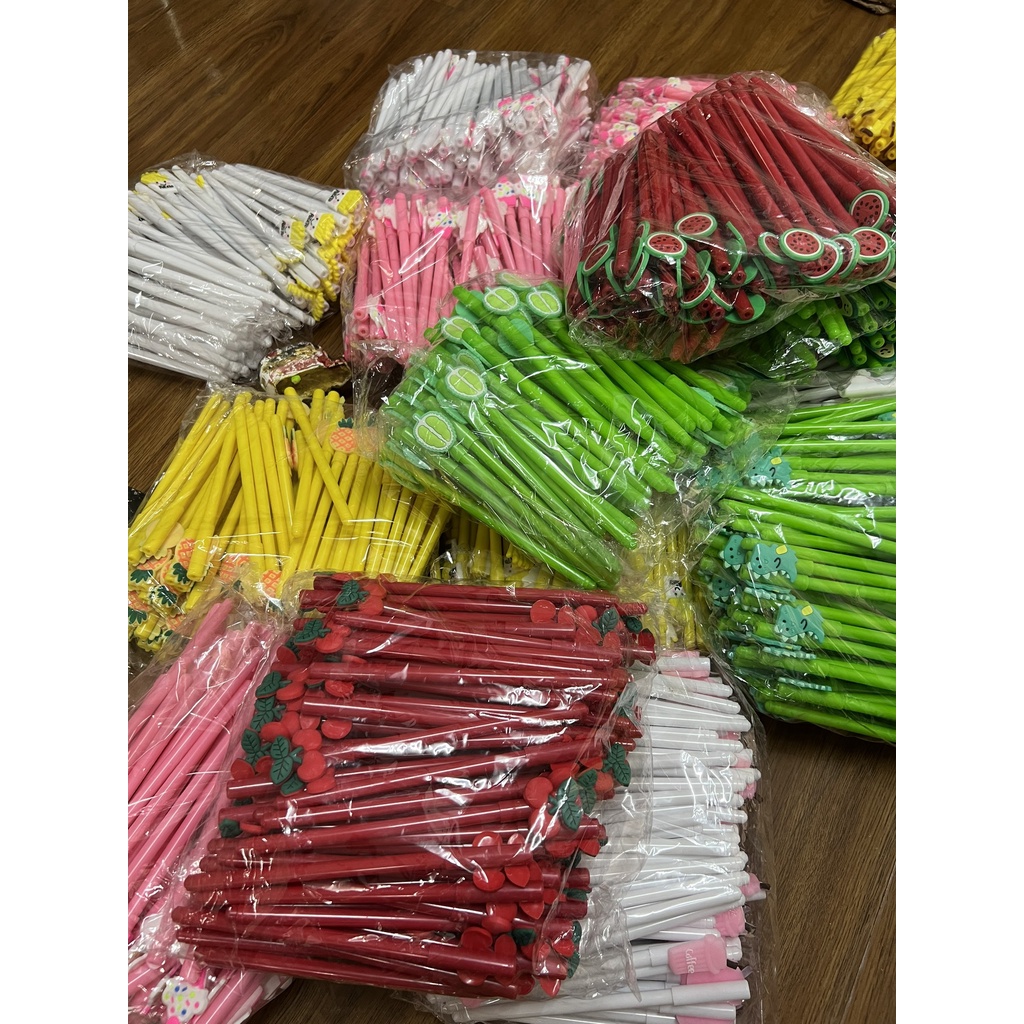 Bút bi mực đen nước đẹp dễ thương độc đáo nhiều mẫu, nhiều mẫu cute