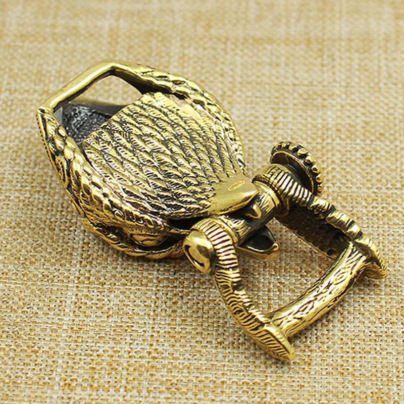 Khóa Bằng Đồng Thau Hình Đầu Đại Bàng Đa Năng Dùng Làm Vòng Tay Paracord DIY