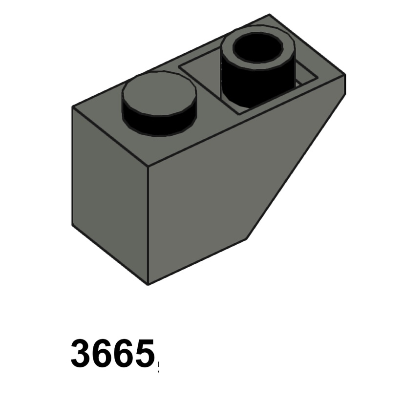 Combo 5 Cái Phụ kiện Moc Lego Mã 3665