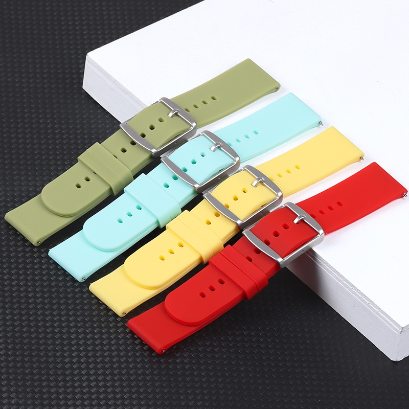 Dây Đeo Silicone 20mm Tháo Gỡ Nhanh Cho Đồng Hồ Swatch Omega