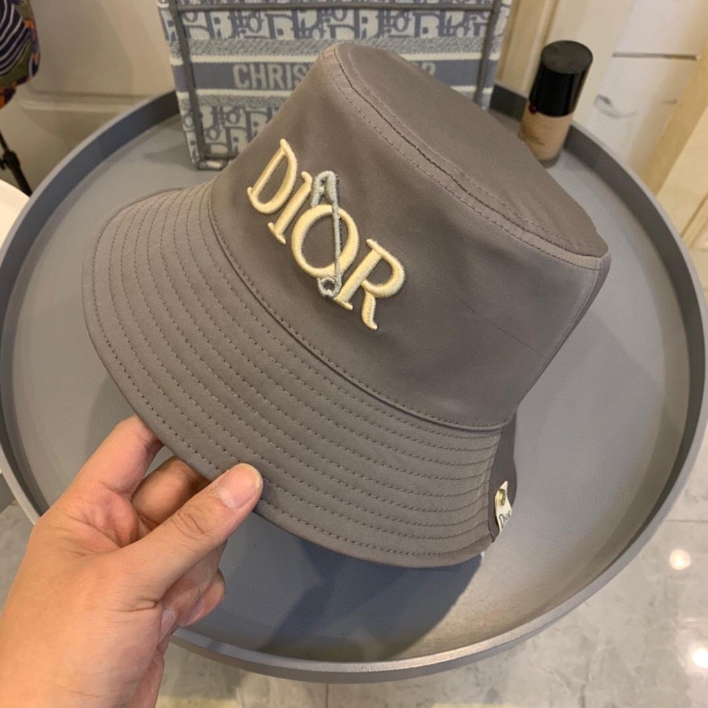 Mũ Bucket Thêu Chữ Dior Chất Lượng Cao Thời Trang Mùa Hè Cho Nam Và Nữ 55-59cm