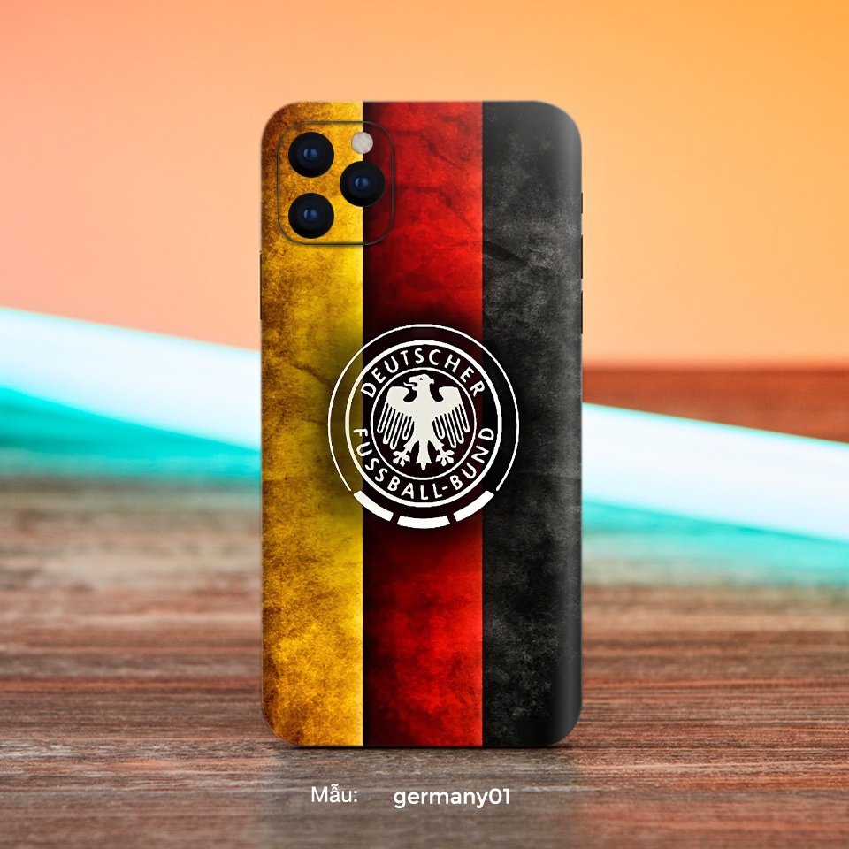 Miếng dán Skin điện thoại hình Đức Cho Iphone Và Các Dòng Máy Android