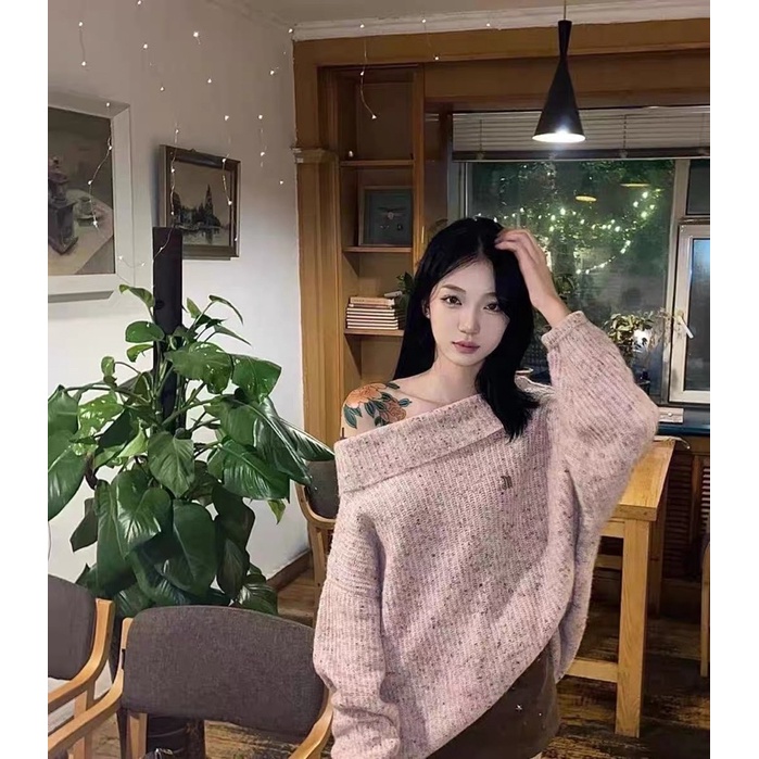 Áo len trễ vai siu xinh fb còn đẹp hơn ảnh mẫu