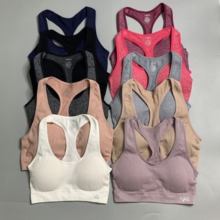 Áo Bra Thể Thao Tập Gym Yoga Hàng Xuất Hãng Ryka Dáng 3 Lỗ Vải Dệt Kim Co Giãn Tốt Có Size 40-70kg