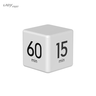 [ FAST SHIPPING ]Cube Timer Countdown Reminder Time Management Black/White Student Study Timers 15-20-30-60