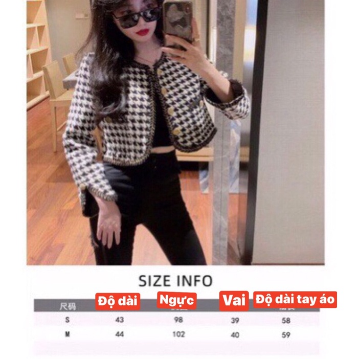 Áo khoác dạ tweed❤️oder 2-4t hàng loại 1