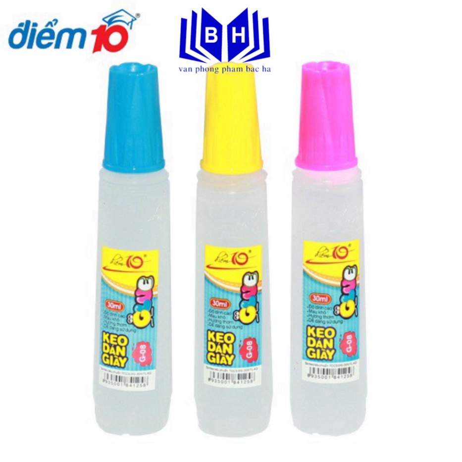 Combo 12 lọ Keo dán giấy TP-G08 (khay 12 lọ)