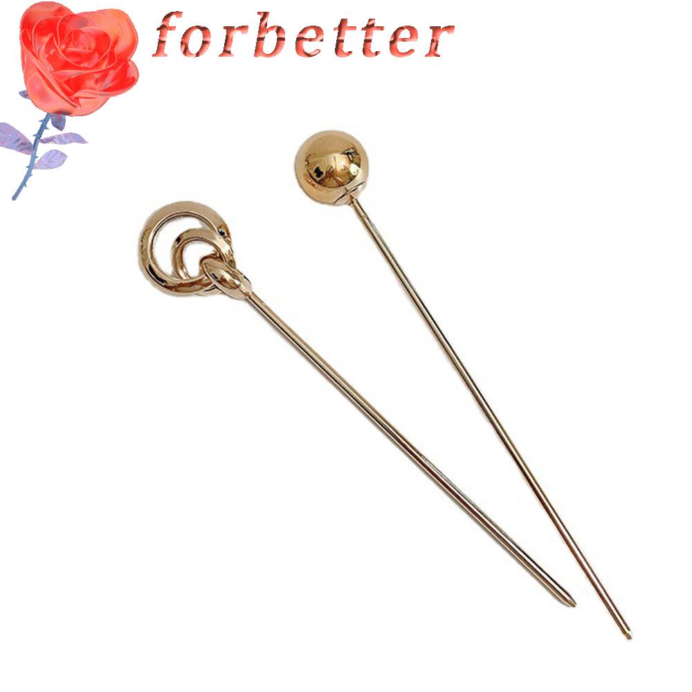 Trâm cài tóc kim loại kiểu dáng đơn giản dành cho nữ