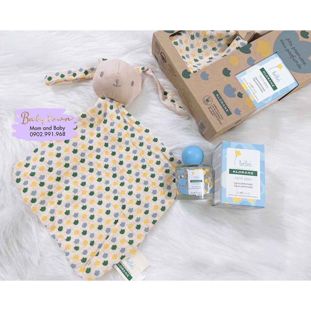 Nước hoa trẻ em Klorane Bebe 50ml tặng thỏ bông dễ thương, mềm mại