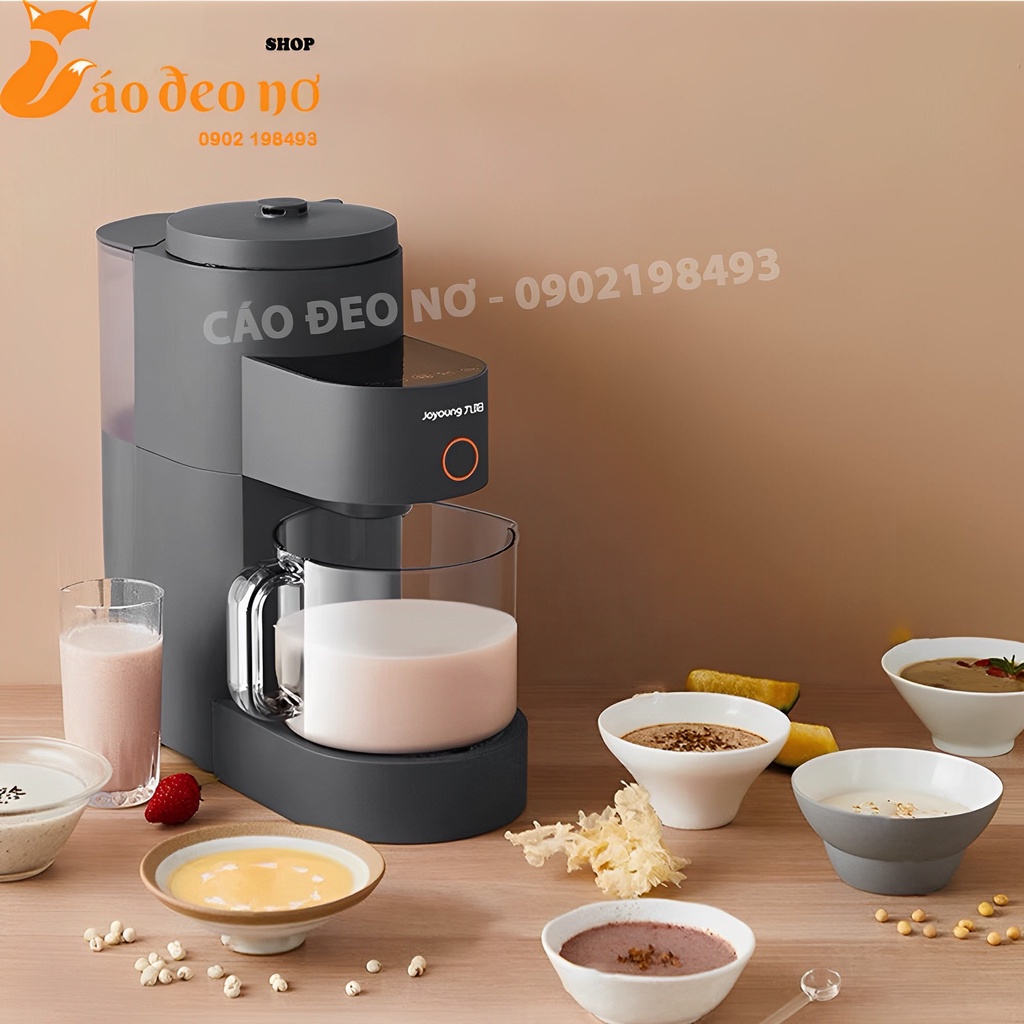 MÁY SỮA HẠT TỰ VỆ SINH CAO CẤP JOYOUNG K350- Cáo đeo nơ bảo hành 12 tháng