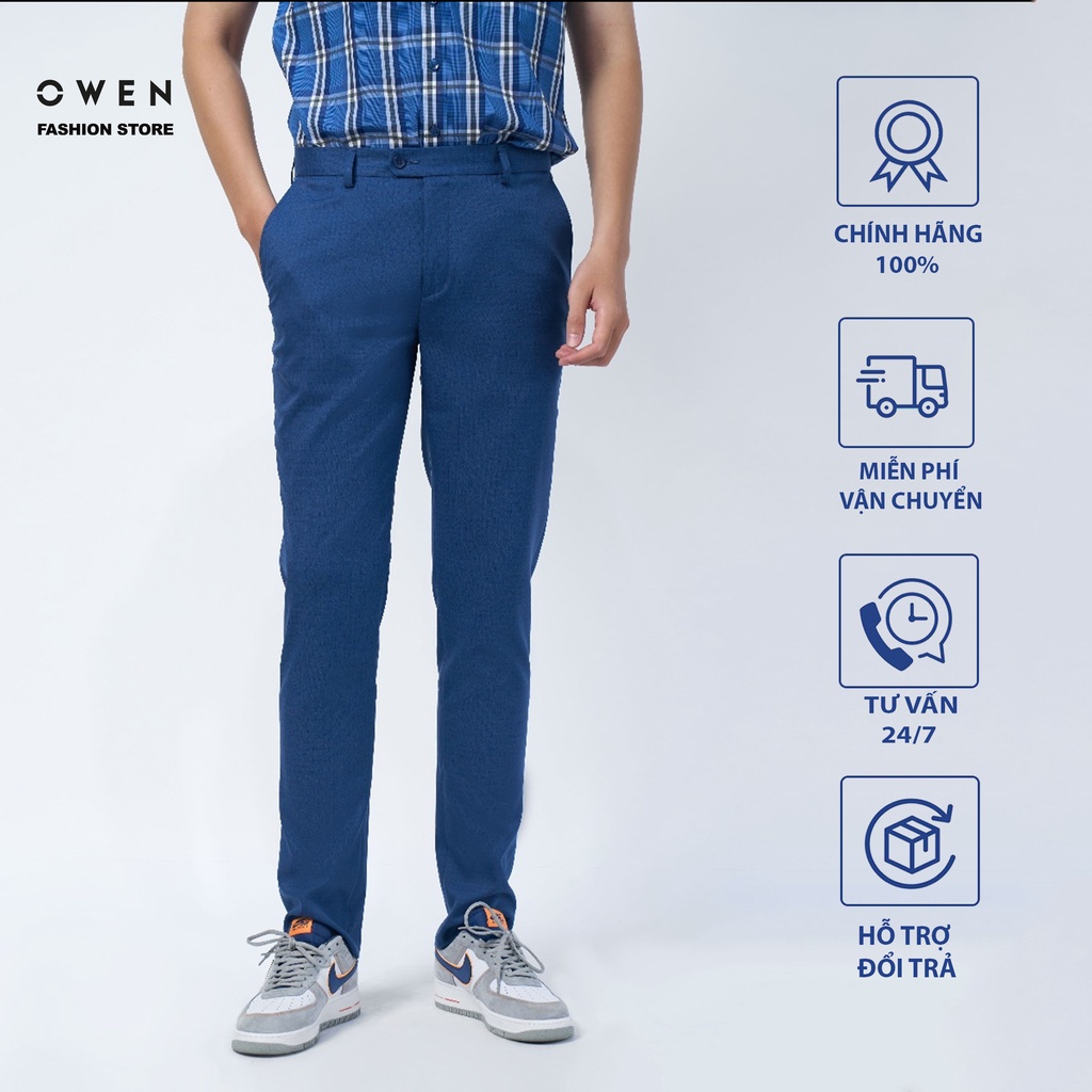 OWEN - (FREESHIP) Quần âu nam công sở dáng Trendy sợi NANO mã QD220200