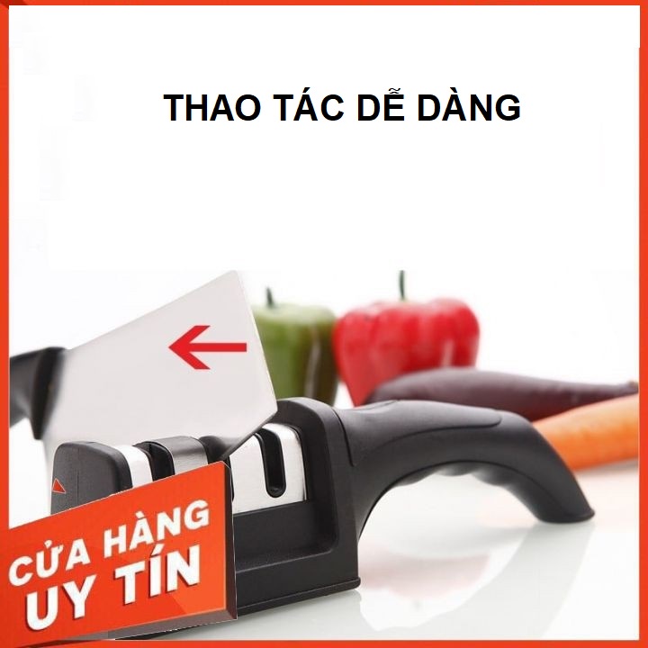 [Xả lỗ 3 Chiếc] Dụng Cụ Mài Dao Kéo 3 Cấp Độ, Chất Liệu Hợp Kim Bền Chắc - Bảo Hành 6 Tháng