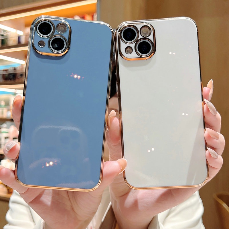 Ốp lưng VIVO Y36 Y22 Y22S Y21 Y21S Y20 Y20S Y17 Y17S Y16 Y15 Y15S Y15A Y12 Y12S Y11 U10 Y01 Y33S T1X 4G 2020 2021 2022 2023 Plating Protect Camera Soft Case