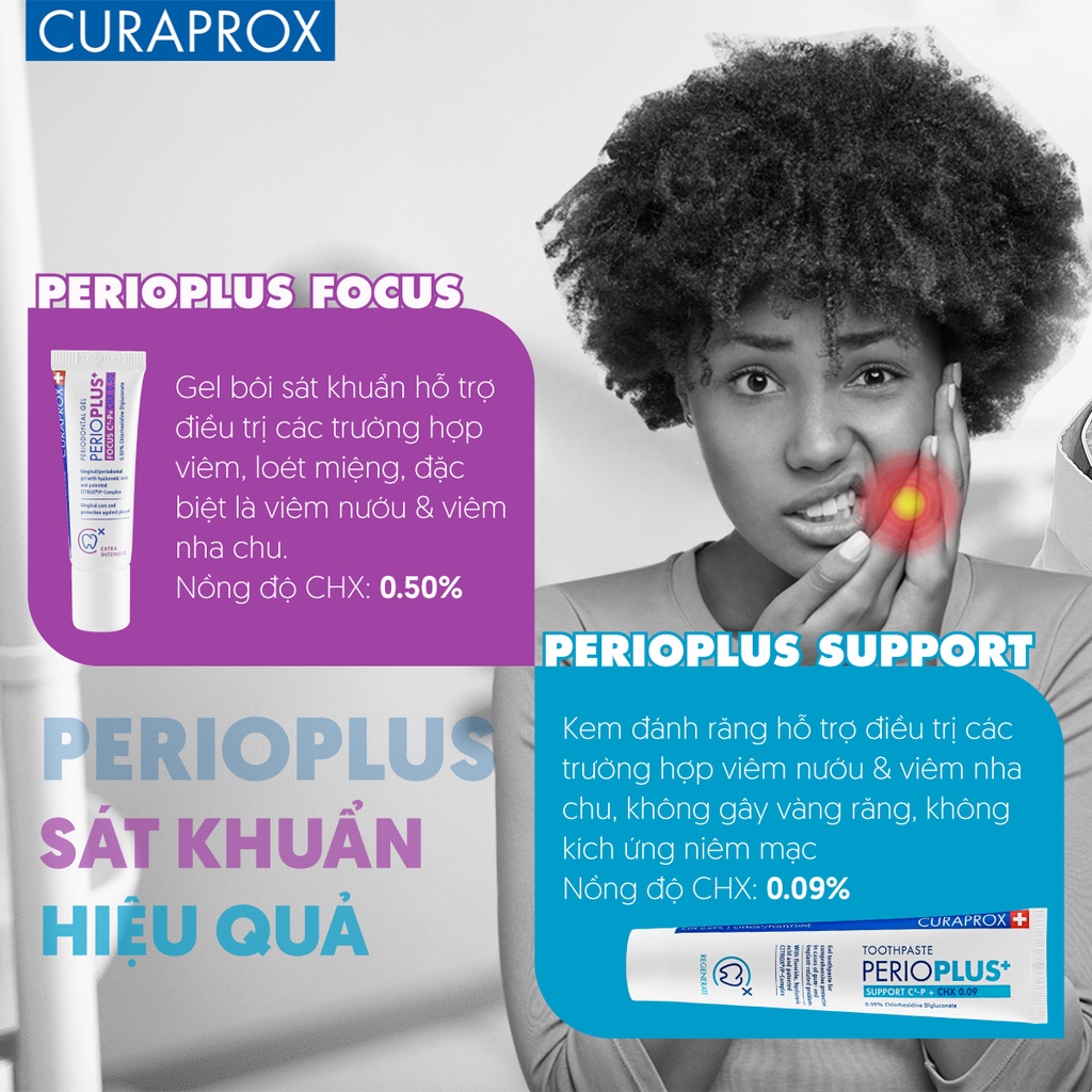 KEM ĐÁNH RĂNG Curaprox Perio Plus Support CHX 0.09% dạng gel