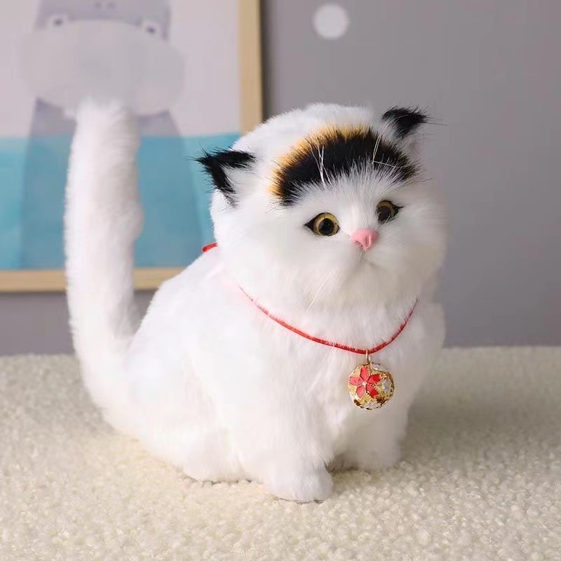 Thú Nhồi Bông Hình Mèo Mềm Mại Và Đáng Yêu