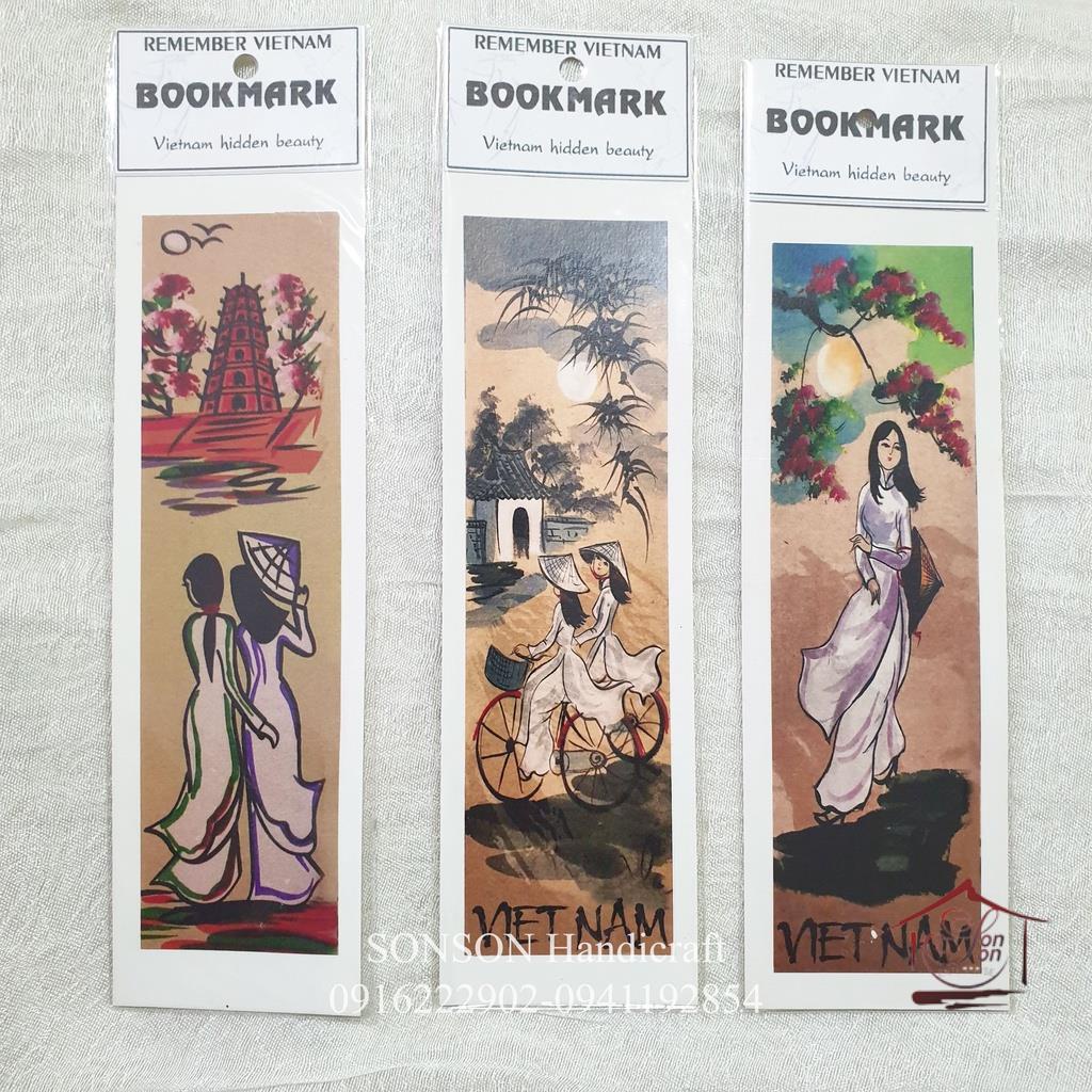 Bookmark Giấy Vẽ Tranh Việt Nam-Quà Tặng Du Lịch-Quà Lưu NIệm-Handmade-Đánh Dấu Sách Tặng Người Nước Ngoài-Hàng VNXK