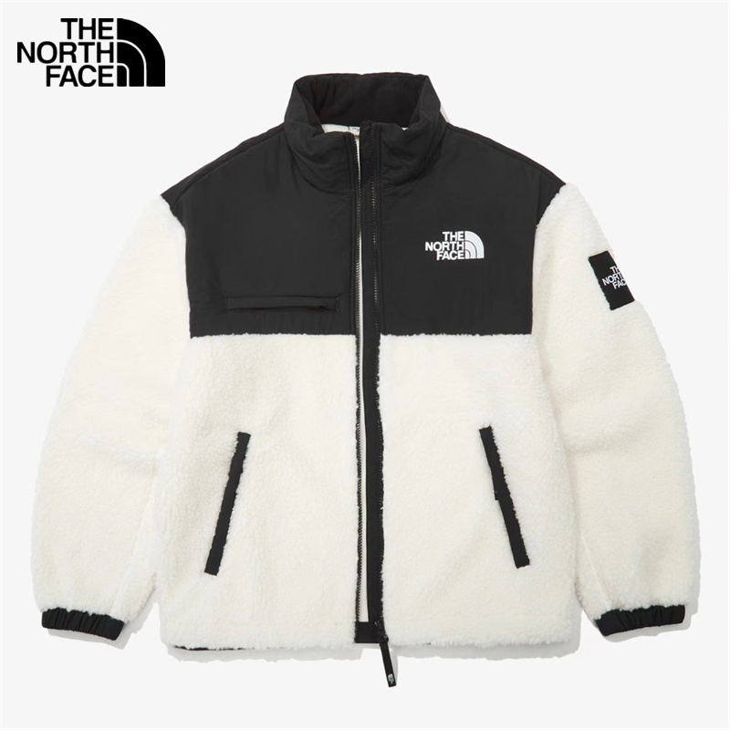Áo Khoác Phao The North Face Lót Cotton Len Lông Cừu Cổ Đứng Thêu Logo Thời Trang Mùa Đông Cho Các Cặp Đôi