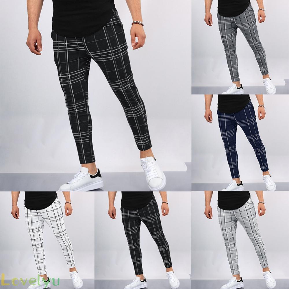 [CRAZY SALE]Adults Male Mens Pants M~3XL Slim Fit Straight Breathable Casual Casul