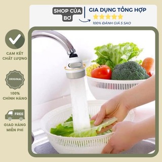 Đầu vòi tăng áp rửa chén/bát - tăng áp mạnh - 3 chế độ phun - xoay 360 độ