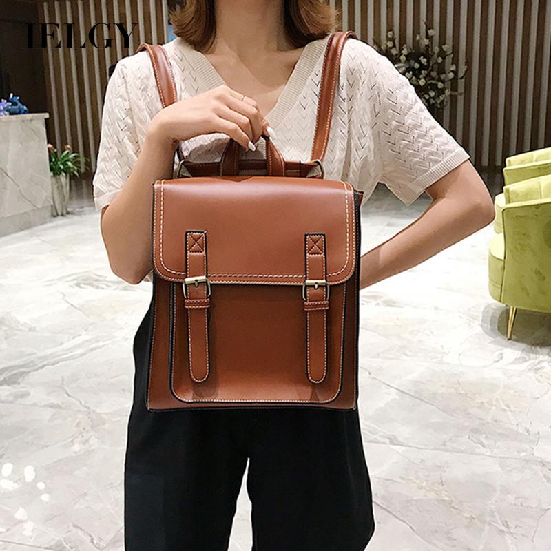 Balo da PU IELGY phong cách preppy thời trang cho nữ