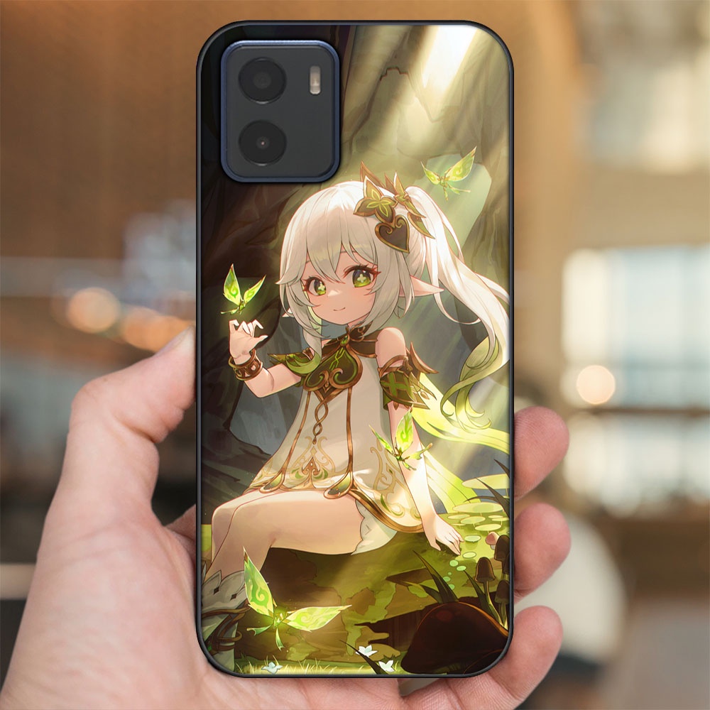 Ốp lưng Vivo Y15s, Y15a viền đen in hình Nahida Genshin Impact