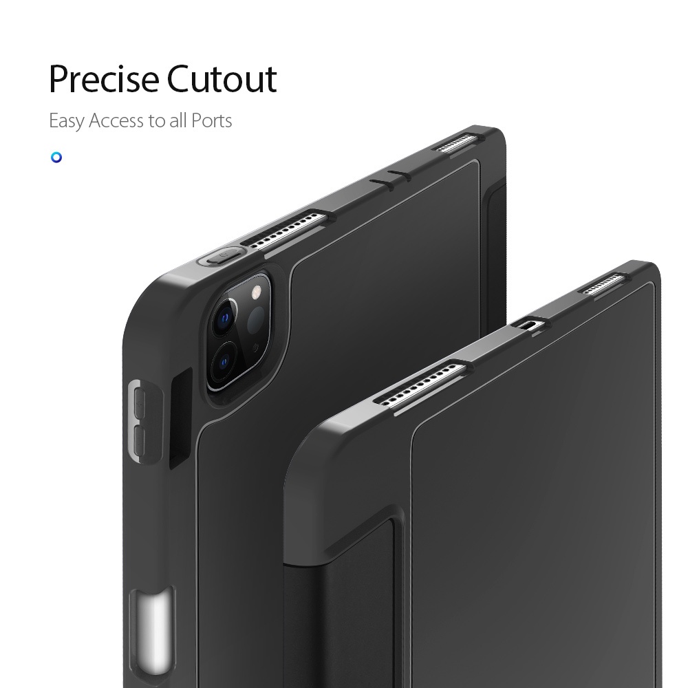 [Chính Hiệu DUX DUCIS] Bao da iPad PRO 11&quot; 2020/ M1 2021/ M2 2022 OSOM Series Khay Dẻo Da PU Trơn Có Khay Bút