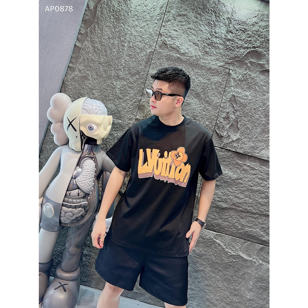 Áo phông LV, áo thun nam nữ chất liệu cotton 100% 01