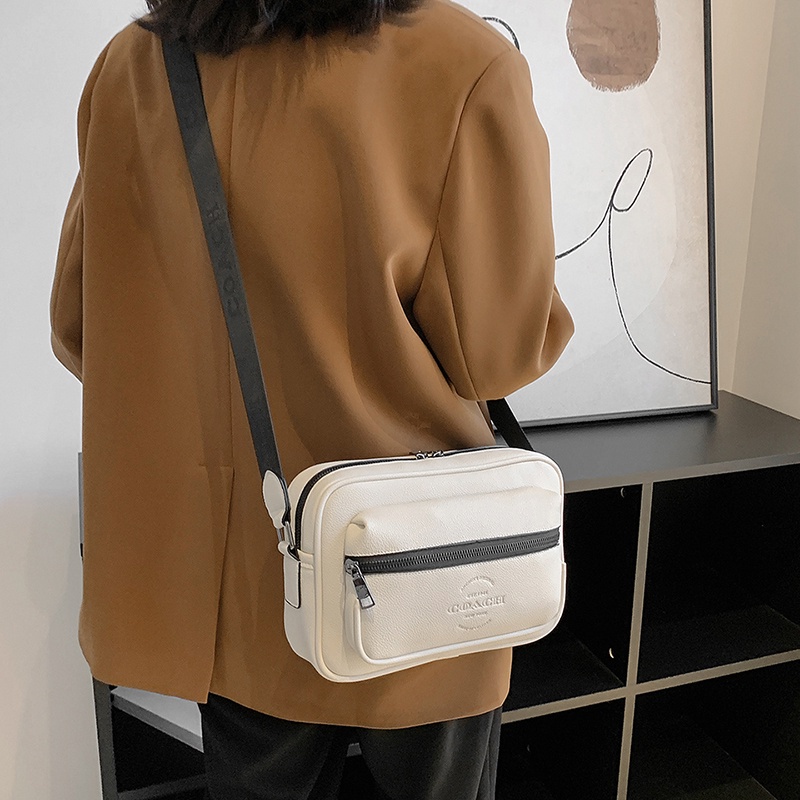 Túi đeo Vai Coach Nam,  Túi đeo Chéo Cao Da PU Cấp Chống Nước Nhiều Ngăn Tiện Lợi Thời Trang Phong Cách