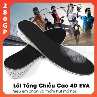 Lót giày hỗ trợ tăng chiều cao mặt vải lưới mesh đế tổ ong thoáng khí