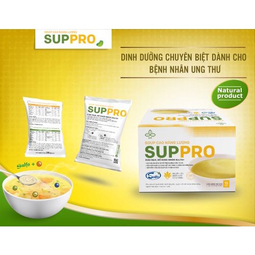 Suppro - Soup cao năng lượng, dinh dưỡng cho bệnh nhân ung thư