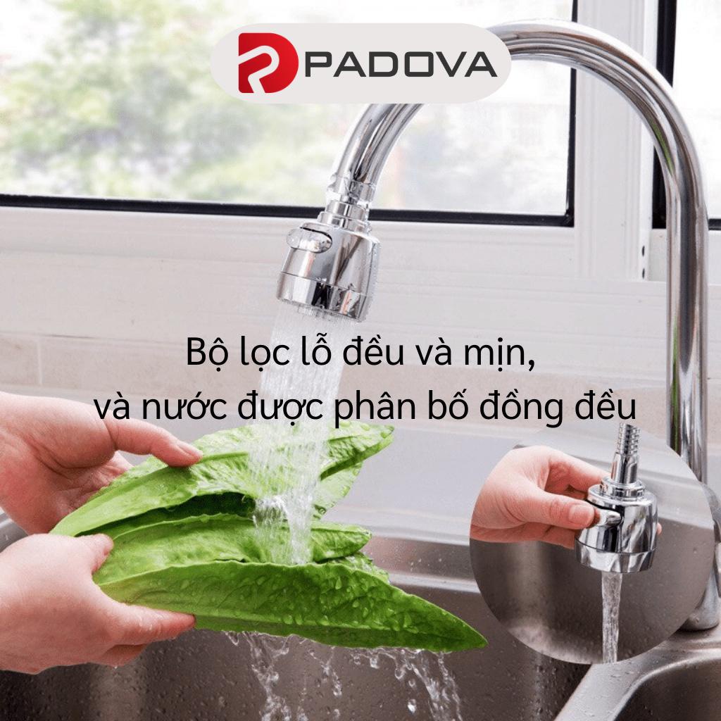 Đầu Nối Vòi Nước Rửa Chén Tăng Áp Xoay 720 Độ Với 2 Chế Độ Nước Chảy PADOVA 8359