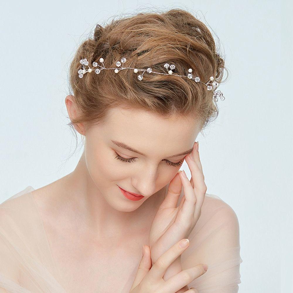 1 Băng Đô Hoa Cài Tóc Thời Trang Cho Cô Dâu