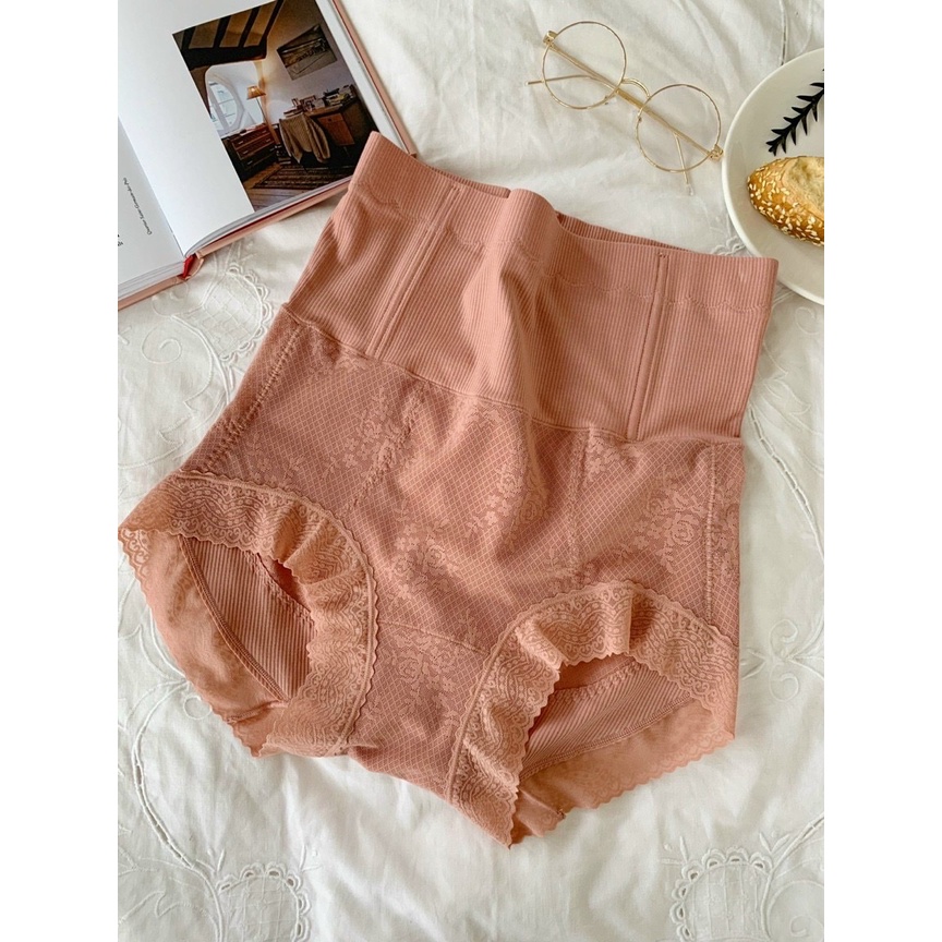 Quần lót nữ Embra gen bụng cạp cao định hình eo chất ren cao cấp EBQL61