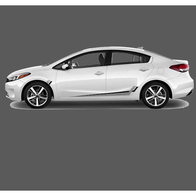 Tem sườn ô tô đơn giản tinh tế, dán xe sáng màu , dán tất cả các form xe