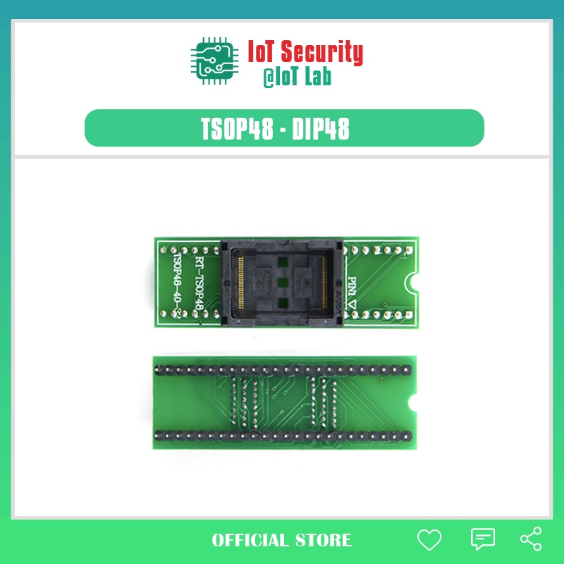 Mạch PCB ra chân TSOP48 sang DIP48 2.54mm sử dụng read/write firmware FLASH TSOP48 datasheet