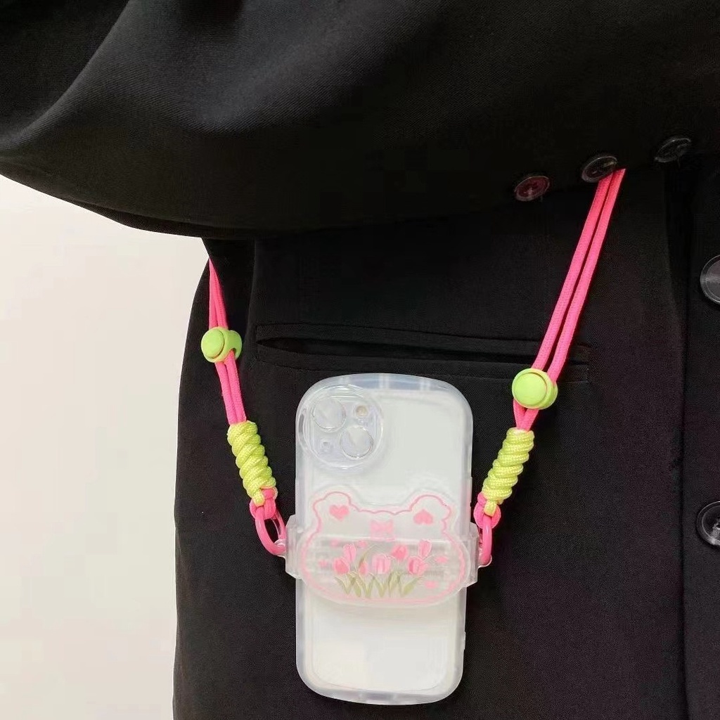 Dây Đeo Điện Thoại Chống Thất Lạc Hình Gấu StellaLou Kiểu Hàn Quốc Dễ Thương