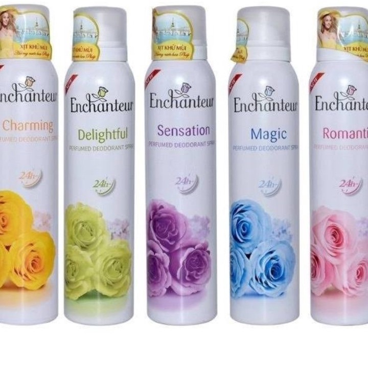 Xịt Khử Mùi ENCHANTER Ngăn Mùi Khô Thoáng Hương Nước Hoa