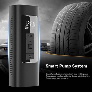 Máy bơm hơi lốp xe hơi không dây 6000mah có thể sử dụng pin