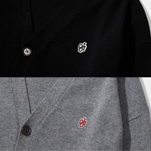 Áo cardigan basic OiOi Rose chính hãng nhiều màu size đại | BASIC PATCH KNIT CARDIGAN