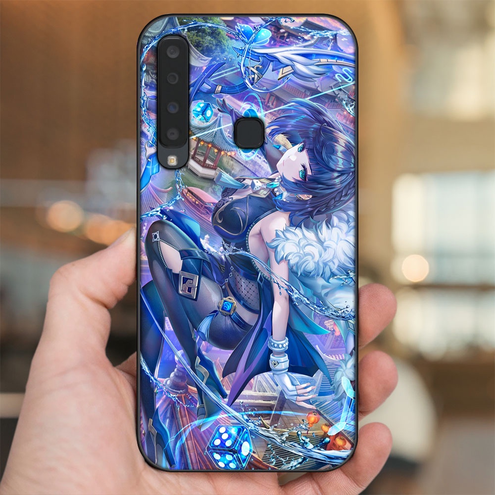 Ốp lưng Samsung A9 2018 viền đen in hình Yelan Genshin Impact