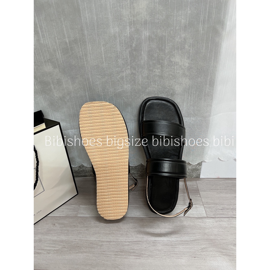 Dép sandal nữ quai ngang đế bằng đi học bigsize 40-44