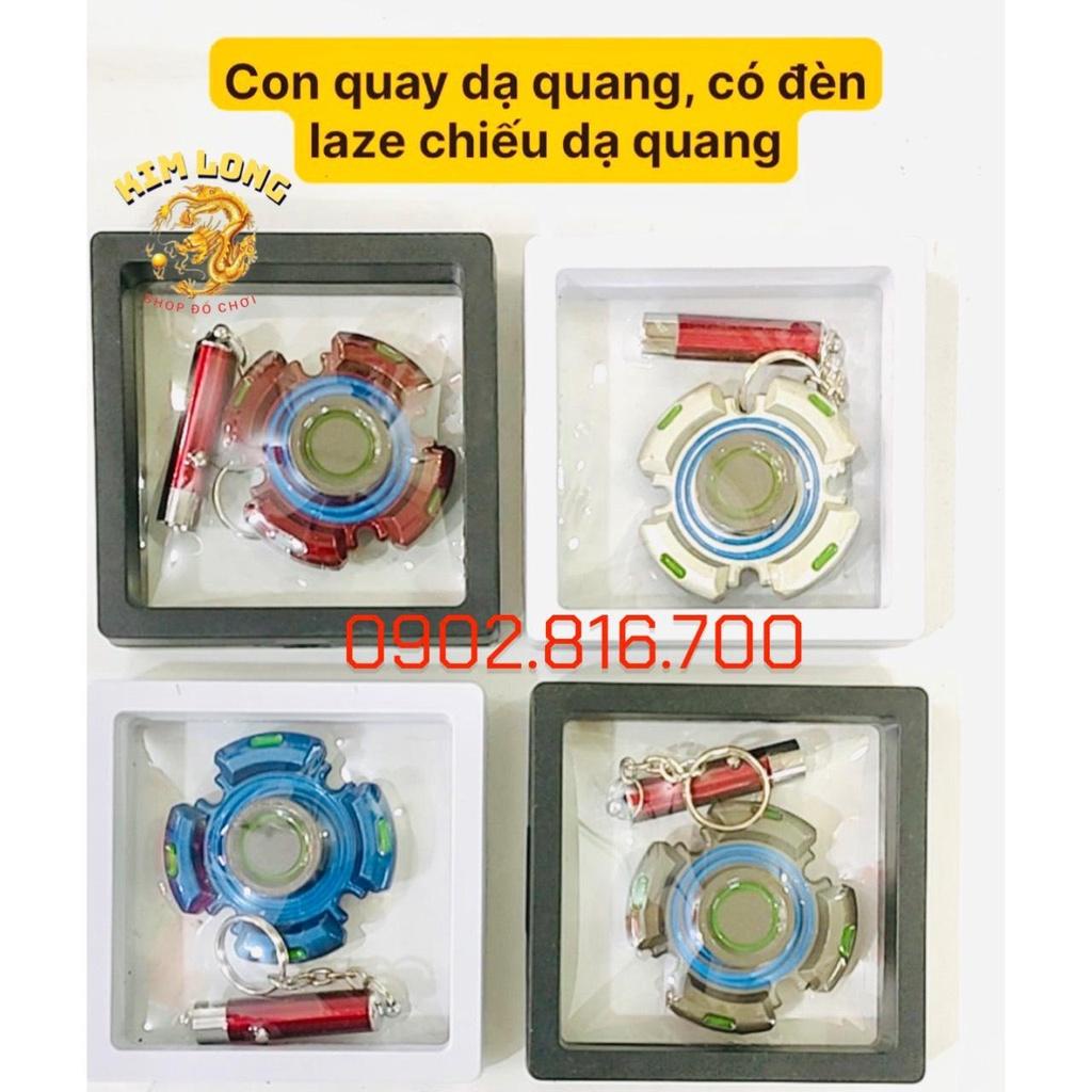 Con quay Kim loại Spinner có đèn lazer chiếu đèn phát sáng dạ quang giúp giảm stress