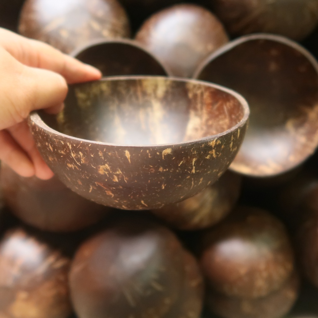 Chén gáo dừa trơn Bến Tre làm quà tặng - Hàng loại 1