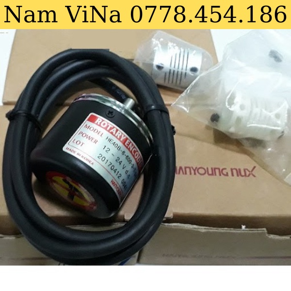 [Xuất vat] HanYoung Encoder 100, 200, 360, 600, 1000 xung HE40B-6-200-3-T-24 HE40B-6-360-3-T-24