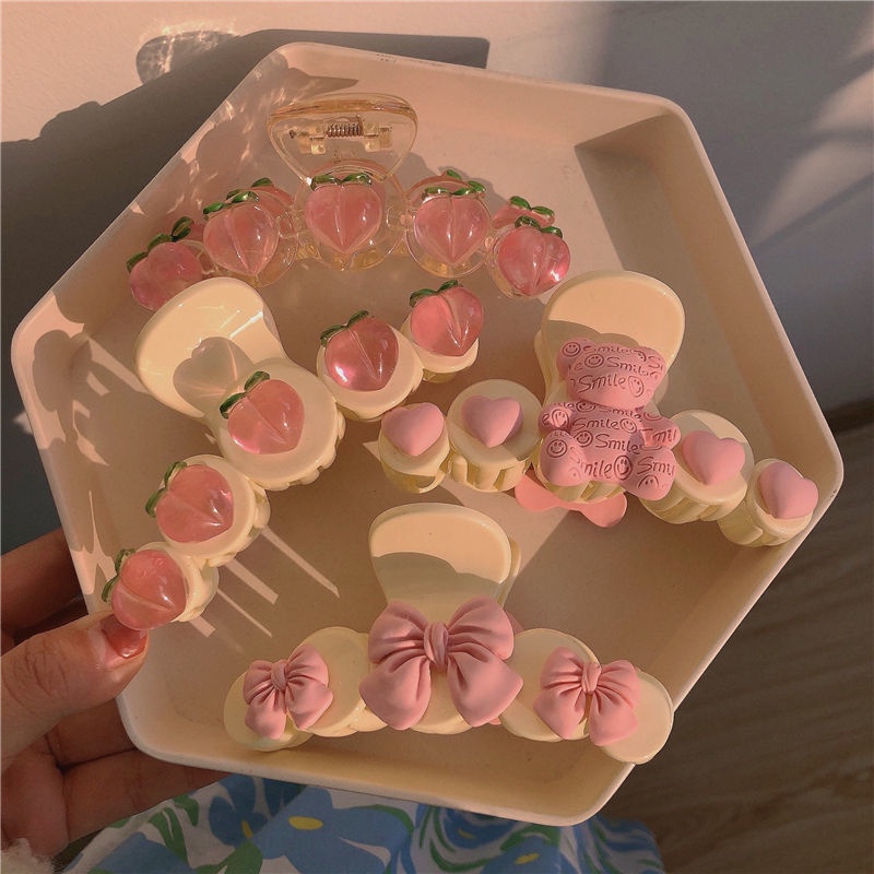 Kẹp Tóc Hình Hoa Tulip Trong Suốt Phong Cách Hàn Quốc