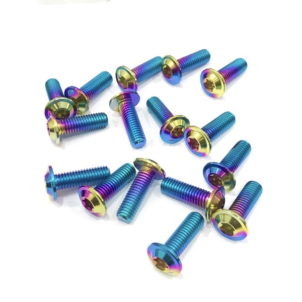 Ốc GR5 titan 8li25 gắn đĩa, gác chân, và pát heo, và nhiều vị trí khác