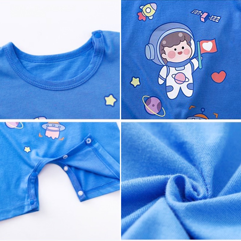 Jumpsuit bodysuit romper Liền Mảnh Vải cotton In Hình Hoạt Hình Cho Các Bé Trai Từ 0-18